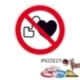 Verbotsschild: Kein Zutritt für Personen mit Herzschrittmachern