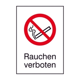 Verbots-Kombi-Schild: Rauchen verboten