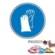 Gebotsschild: Handschutz benutzen