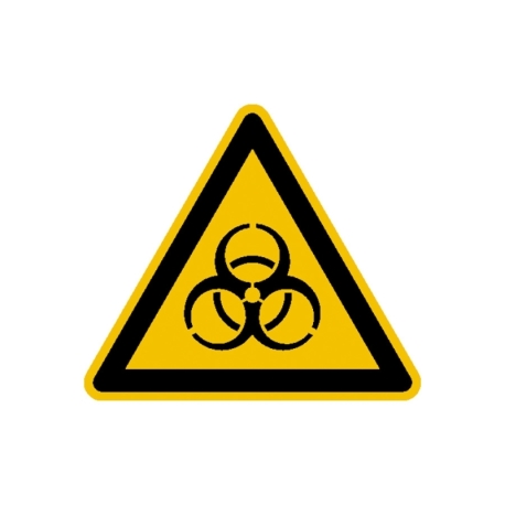 Warnschild: Warnung vor Biogefährdung
