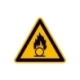 Warnschild: Warnung vor brandfördernden Stoffen
