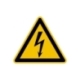 Warnschild: Warnung vor elektrischer Spannung