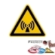 Warnschild: Warnung vor nicht ionisierender Strahlung