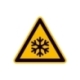 Warnschild: Warnung vor niedriger Temperatur / Frost