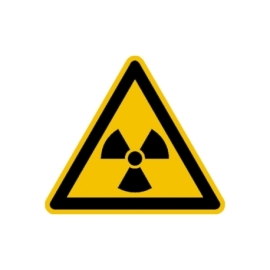 Warnschild: Warnung vor radioaktiven Stoffen oder ionisierender Strahlung