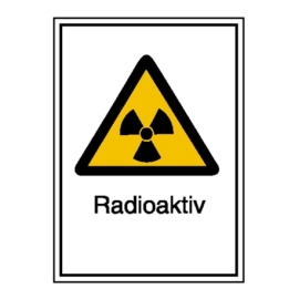 Warn-Kombi-Schild: Radioaktiv