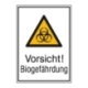 Warn-Kombi-Schild: Vorsicht! Biogefährdung