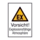Warn-Kombi-Schild: Vorsicht! Explosionsfähige Atmosphäre