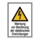 Warn-Kombi-Schild: Warnung vor Berührung der elektrischen Einrichtungen