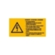 Warn-Kombi-Schild: Vorsicht! Bei ausgeschaltetem Hauptschalter