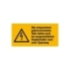 Warn-Kombi-Schild: Alle gekennzeichneten Teile auch bei ausgeschaltetem Hauptschalter unter Spannung