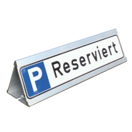 Betriebsausstattung24® Geprägtes Parkplatzschild aus Aluminium in  Nummernschildform, Geschäftsleitung, KFZ-Kennzeichen, für Ihren Parkplatz  & Stellplatz