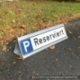 Parkplatzbegrenzung Anfahrschutz Dreieck für Parkplatzschilder