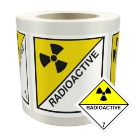 Gefahrgutaufkleber: Klasse 7D - Radioaktive Stoffe