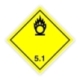 Gefahrgutschild: Klasse 5.1 - Entzündend (oxidierend)