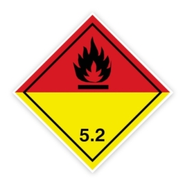 Gefahrgutschild: Klasse 5.2 - Organische Peroxide