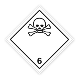 Gefahrgutschild: Klasse 6.1 - Giftige Stoffe