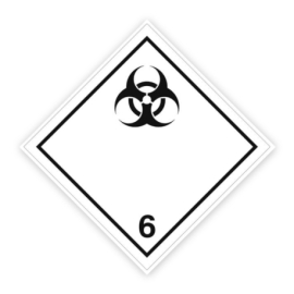 Gefahrgutschild: Klasse 6.2 - Ansteckungsgefährliche Stoffe