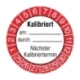 Prüfplaketten: Kalibriert am: - durch: - Nächster Kalibriertermin - Rot Weiß (15 Stck.)