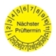 Prüfplaketten: Nächster Prüftermin - Gelb (1-40 Stck.)