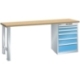 LISTA Werktisch mit Schubladen-Unterschrank 27 x 27E / 6 Schubladen
