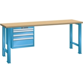 LISTA Werktisch mit Schubladen-Hängeschrank 27 x 36E / 4 Schubladen