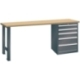 LISTA Werktisch mit Schubladen-Unterschrank 27 x 36E / 5 Schubladen