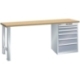 LISTA Werktisch mit Schubladen-Unterschrank 27 x 36E / 6 Schubladen